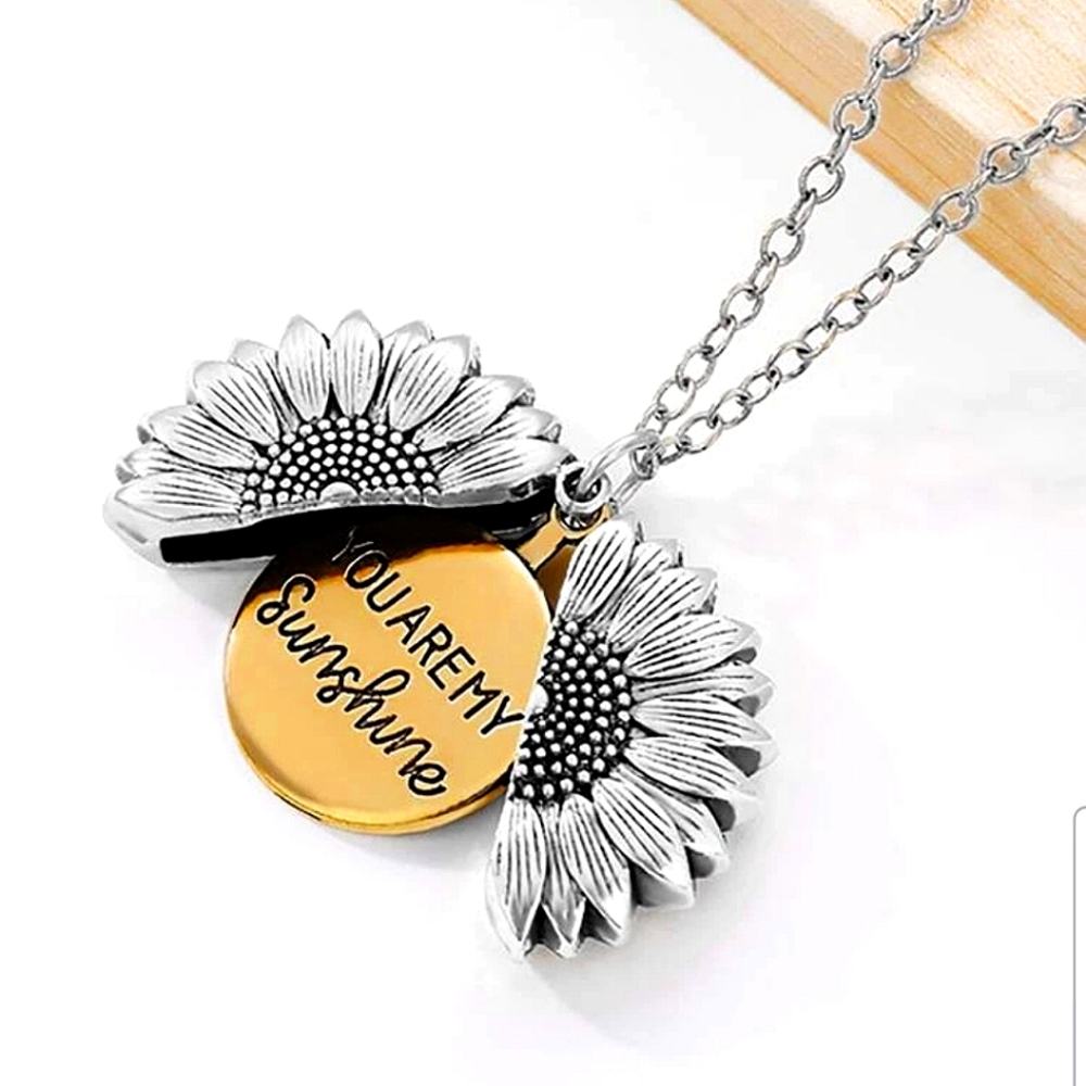 SWEET & Beautiful Daughter Gift or Friend Gift Sunflower Locket Pendant